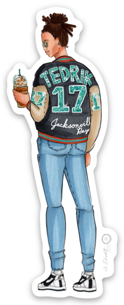 Teddy in the WAG Jacket Sticker (L3)