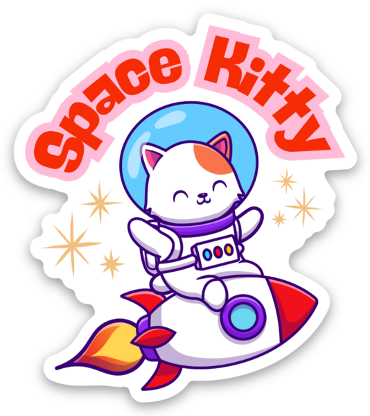Space Kitty Sticker (K3)