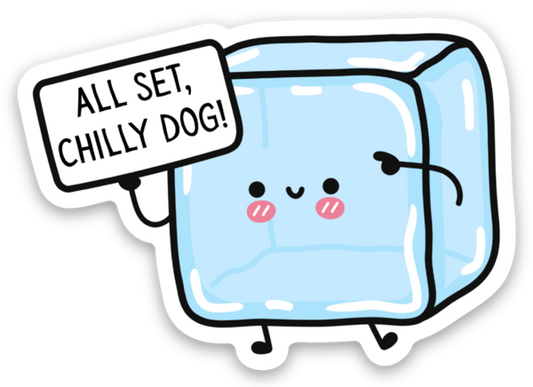 All Set Chilly Dog Sticker (L5)