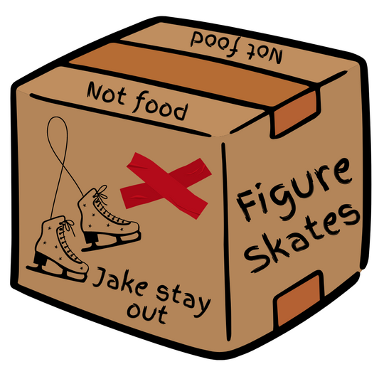 Figure Skates Box Sticker (H2)