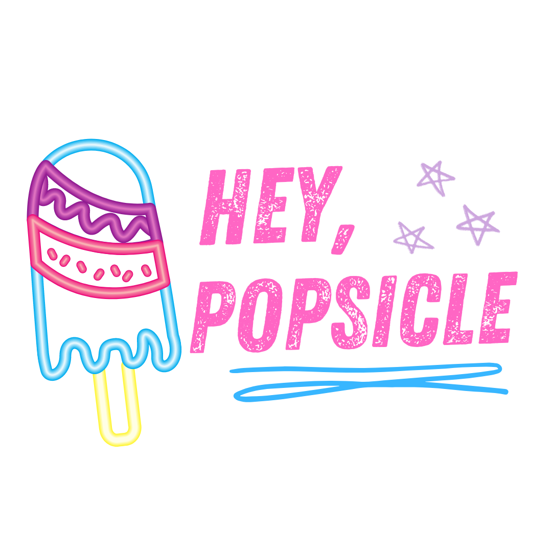 Hey Popsicle Holographic Sticker (H5) – Emily Rath Books