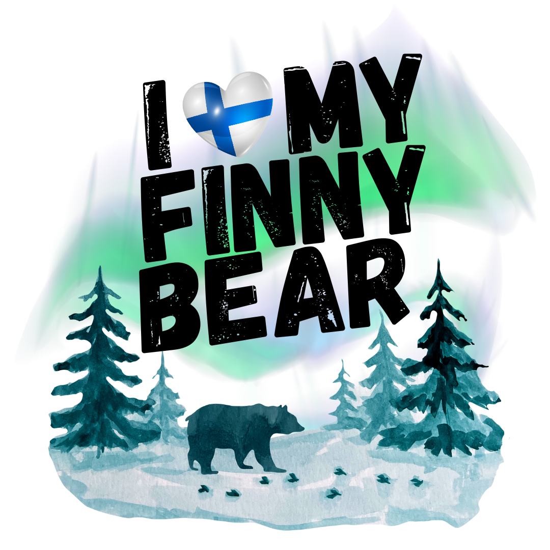 I Love My Finny Bear Sticker (B5)