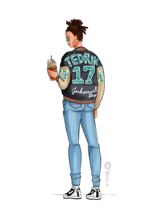 Teddy WAG Jacket 5x7 Print