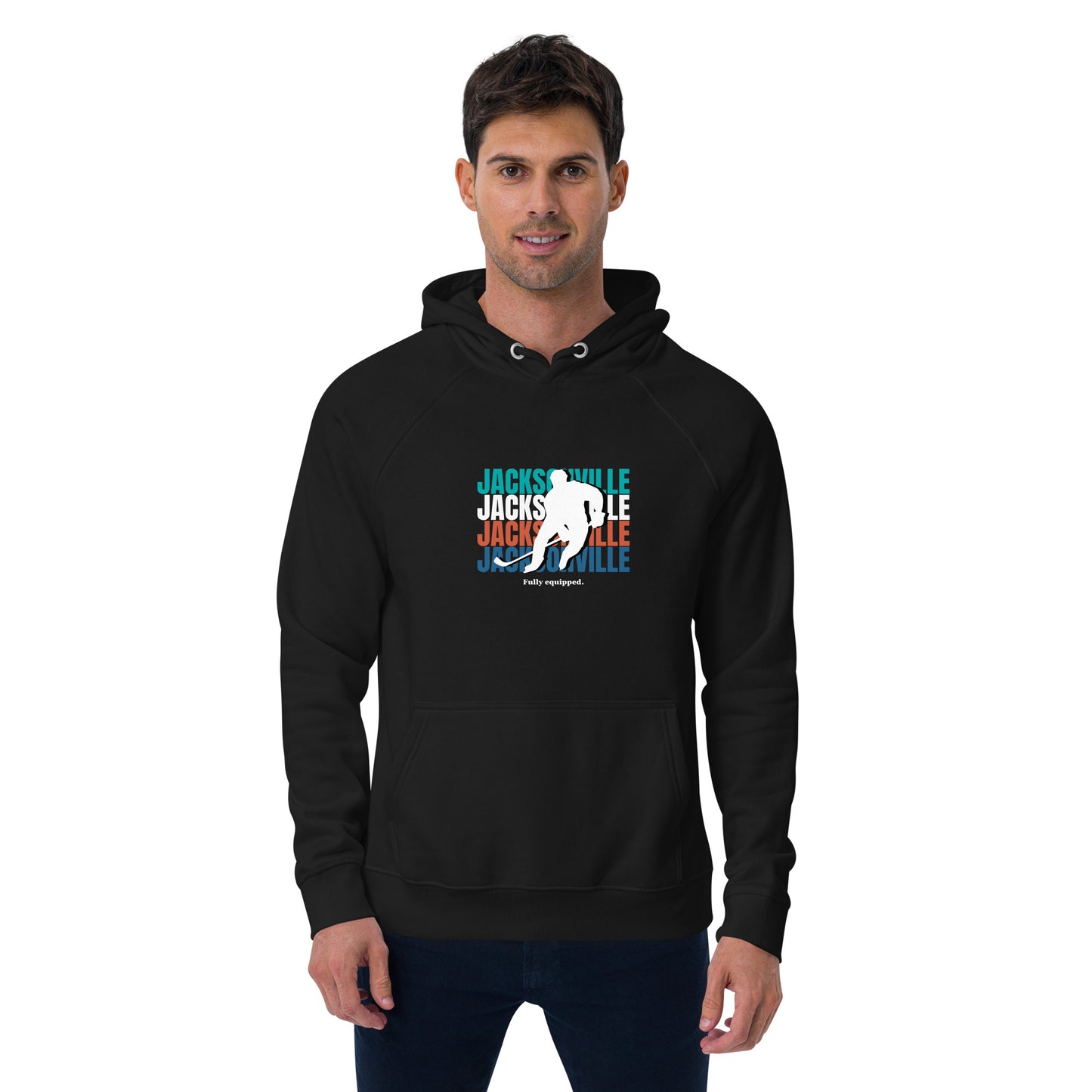 Equipment Manager Unisex eco raglan hoodie