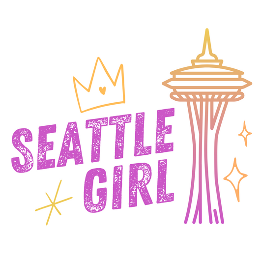 Seattle Girl Holographic Sticker (B2)