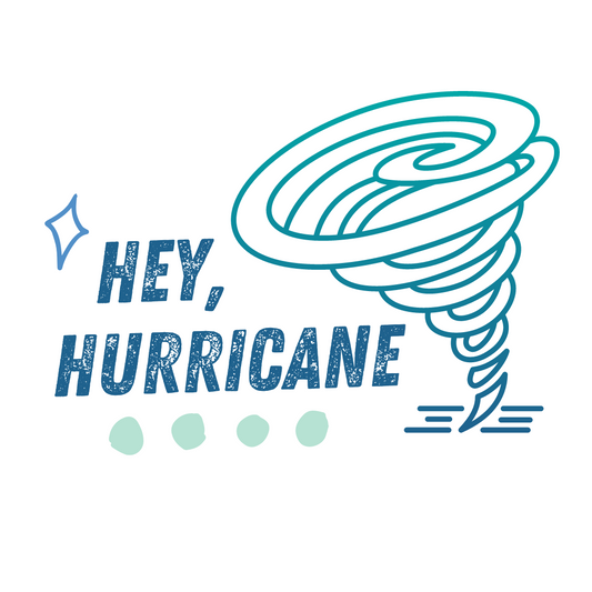 Hey Hurricane Holographic Sticker (B1)