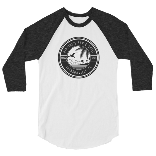 Riptide's Bar & Grill 3/4 sleeve raglan shirt